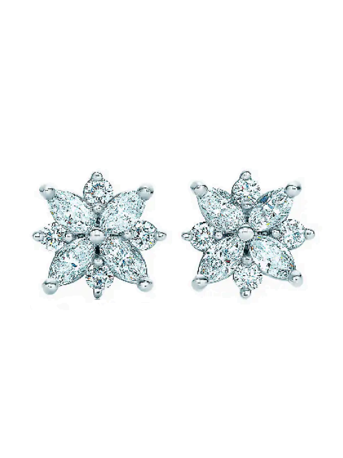 Серьги Tiffany & Co Victoria Cluster