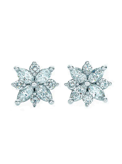 Серьги Tiffany & Co Victoria Cluster