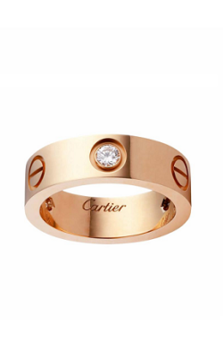 Кольцо Cartier Love 3 diamonds rose gold